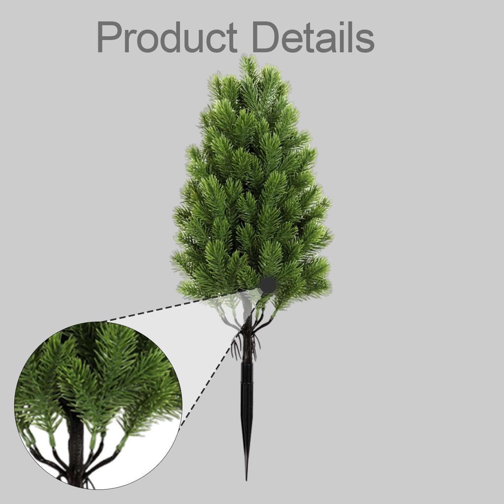 Artificial Tree Easy to Install Sun Resistant Realistic Bushes Plants for Front Porch Pathway Indoor/Outdoor Outside Balcony
