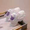 Girls' Sports Shoes 2025 Summer New Children's Knob Single Mesh Shoes Girls' Mesh Breathable Little White Shoes Medium and Old Children