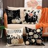 Thanksgiving New Cushion Cover Living Room Harvest Decoration Pumpkin Print Cushion Autumn Set Cushion Cover