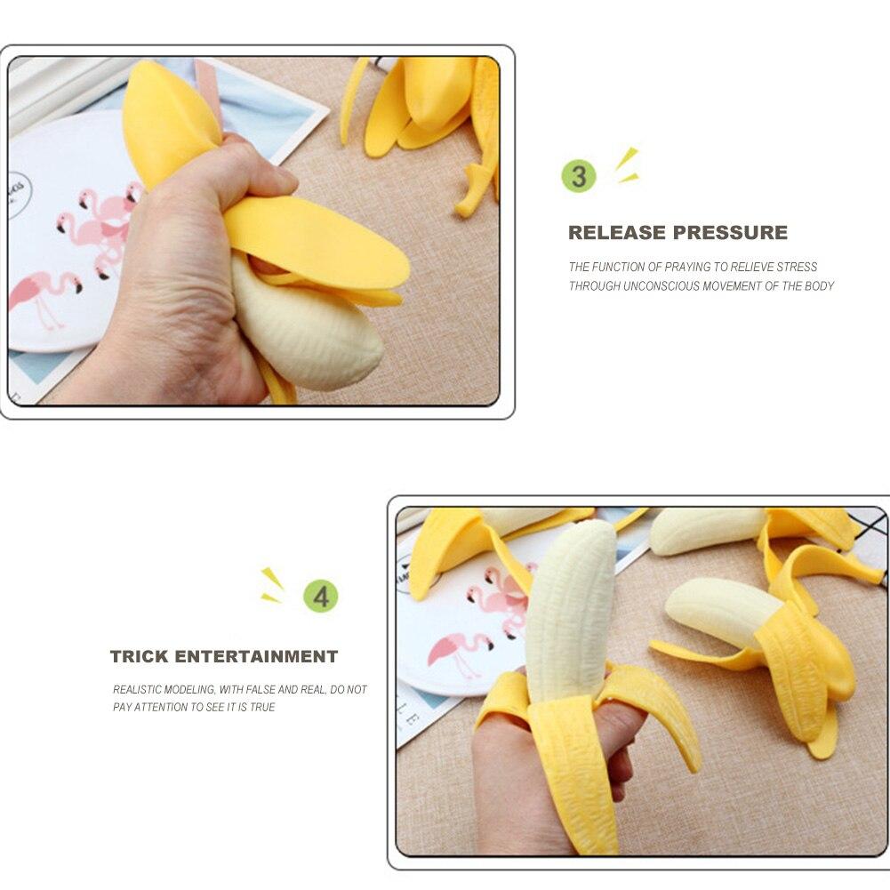 Peeling Banana Squeeze Squish Toys Decompress Squeeze Prank Tricks Stress Relief Kids Toy for Gifts