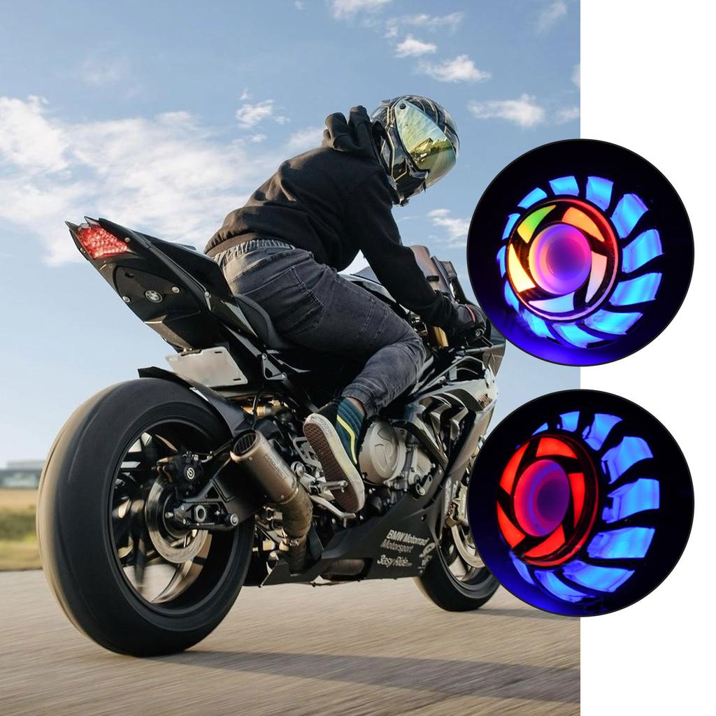 1PCS Motorcycle Warning Lamp Angel Eye Tail Brake Rear Lights LED Motorbike Brake Lamp Flash Strobe Accessories Universal