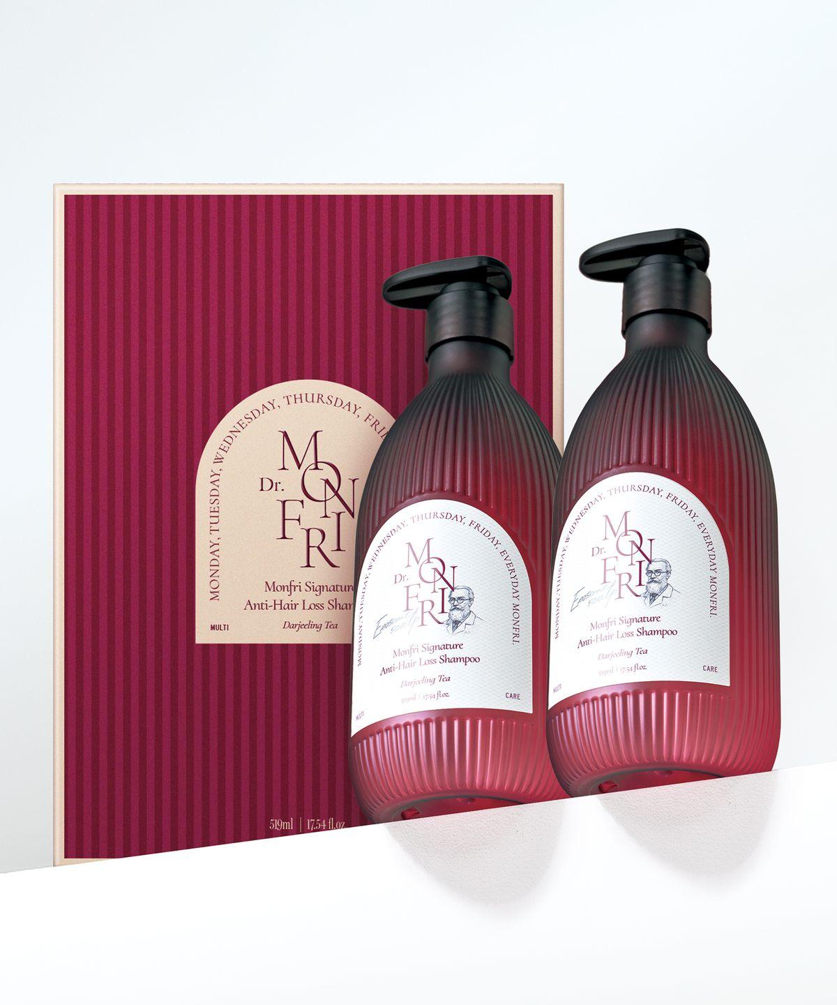 Exosome Intensive Scalp Care Hair Loss Relief Shampoo 519ml (2-Pack) Darjeeling tea