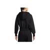 Nike Loose Short Hooded Zip Long Sleeve Jacket Women Jackets Black HJ0941-010