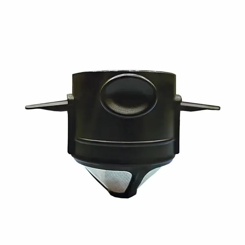 Little Angel Portable Coffee Filter Cup Foldable Hand Brew Reusable Teapot Stand Double-Layer 304 Stainless Steel Coffee Filter