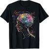 Brain Colorful Graphic Women Artwork Art Brain T-Shirt