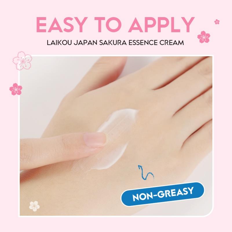 LAIKOU Japan Sakura Essence Cream Brightening Anti-aging Skin Rejuvenating Moisturizer (25g)