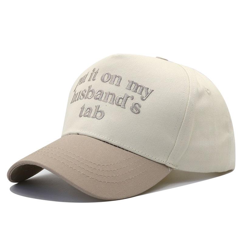 European and American Fashion Retro Letter Embroidery Cap Men's and Women's Leopard Print Cotton Cloth Color Matching Baseball Cap Street Visor Hat