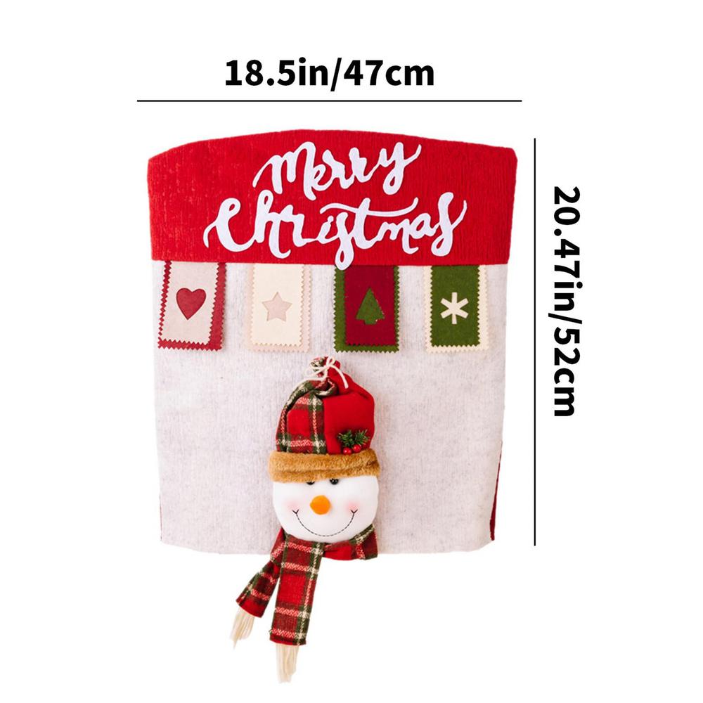 Christmas cartoon chair covers Cute cartoon restaurant chair covers Home chair covers For home holiday party decorations