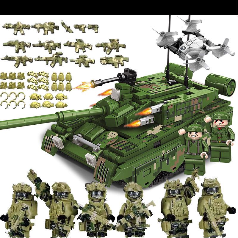 Compatible Military SWAT Armored Car Building Blocks - Educational Assembly Toy for Boys