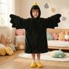 Lustiges Gänse-Enten-Kostüm für Kinder Erwachsene, Kapuzen-Tier-Einteiler Pyjama, Weiche Plüsch Tragbare Decke, Halloween Cosplay