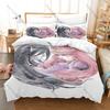 Marceline and Princess Bubblegum 3PCS Bedding Set, Duvet Cover + 2 Pillowcases, Cartoon Print Soft Microfiber for Fans