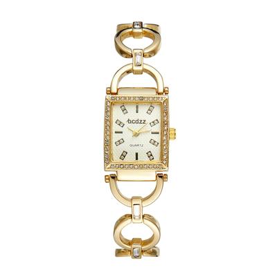 Damen Armbanduhr mit Goldkette: Süße und stilvolle analoge Quarzuhr in Gold oder Silber - Perfektes Geschenk für Geburtstage, Jahrestage, Muttertag,