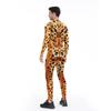 Tier Leopard print Cosplay Kostüm Halloween PartyDisguise Overall Für Frauen Männer Bodys Dress Up