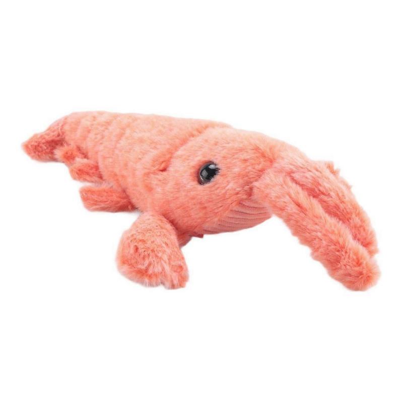 Floppy Lobster Dog Toys Plush Jumping Lobster Interactive Toy, B