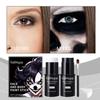 Halloween Black White Face Body Paint Kit Full Coverage Lighweight Foundation Clown Joker Makeup Festive Makeup Accessories Set