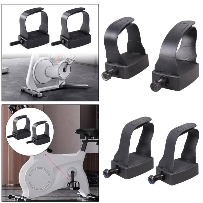 Stationary Recumbent Bike Pedals Replacement Exercise Bike Pedals with Strap 9/16inch 1/2inch Spindle Cycling  Part