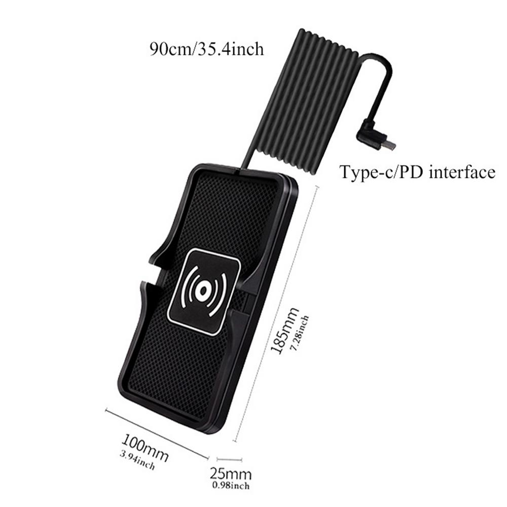 Wireless Car Charger Pad Auto Fast Charging Mat For SUV Wireless Car Charge Fast Charging Pad Suitable For SUV Auto Truck RV