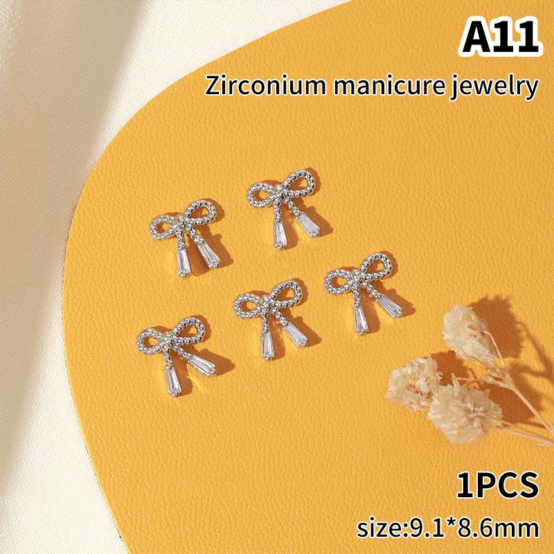 

1 шт. блестящий французский серебряный бант для дизайна ногтей 3D хрустальные стеклянные каменные жемчужные банты украшения для ногтей аксессуары для маникюра своими руками A11