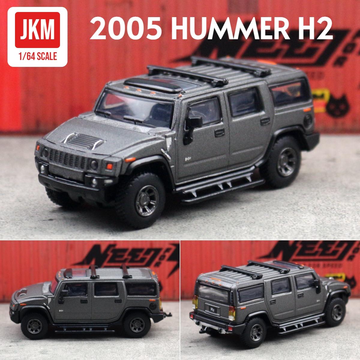 

1/64 Hummer H2 SUV Toy Car Model JKM 1:64 Off Road Sport Miniature Vehicle Free Wheels Diecast Alloy Collection Gift Children серый