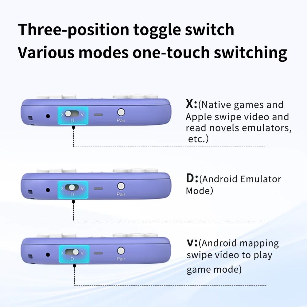 Q36 Mini Bluetooth Wireless Gamepad Small Game Controller Handle Portable 3 Mode Gaming Controller For Switch PC IOS Android PS3/4