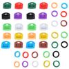 Colorful Silicone Key Caps Suitable For Easy Identification And Protective Of Front Door Key In Round And Square Styles