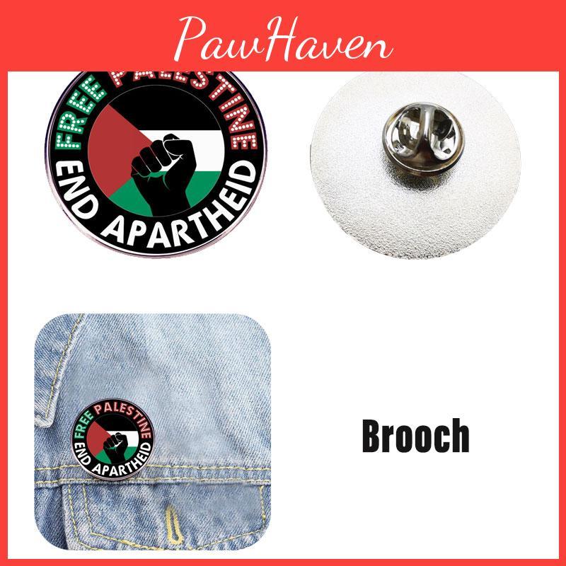 Broche Pin Palestine Libre Décorative et Robuste en Alliage Métallique Accessoire