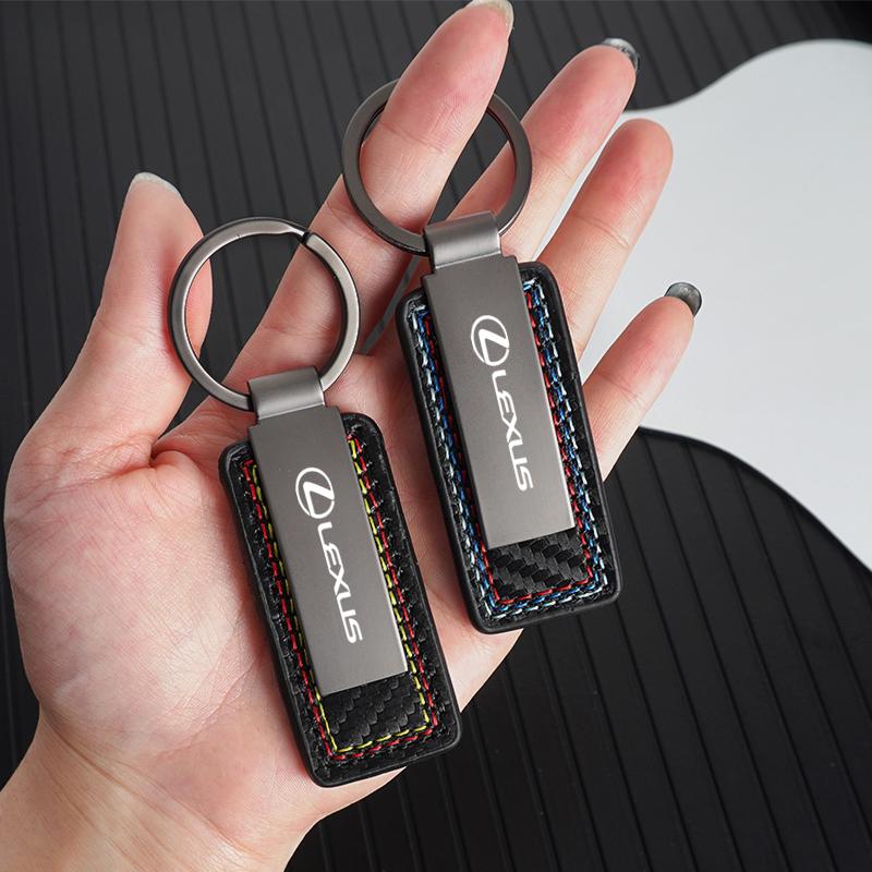 3D Metal Car Logo Key Ring Keychain For Lexus ES RX NX LS UX LM LX GX LC RZ IS CT GS RC HS SC TX LBX Auto Decoration Accessories