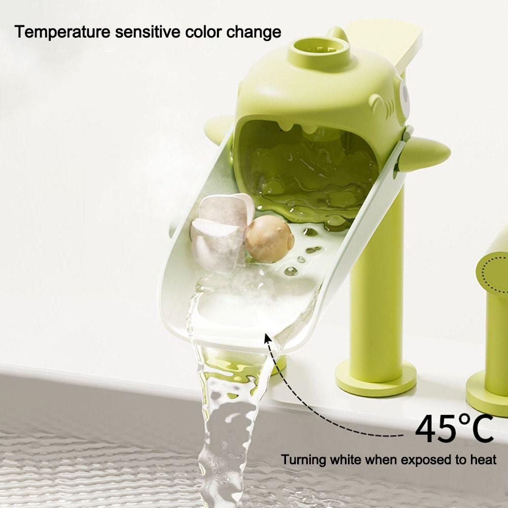 Temperature Sensitive Faucet Extender Anti-Splash Soft Material Silicone Sink Extender Adjustable Tap Faucet Extender