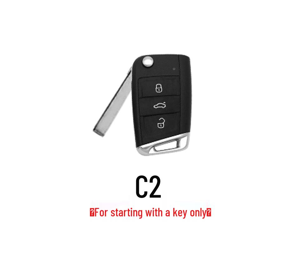 

Volkswagen Smart Key Cover: Stylish Protective Shell with Buckle Strap Lavida