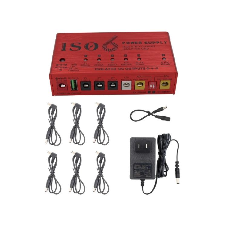 

10 Isolated D C Output 9V Pedals 300mA 500mA Guitar Effects Pedal Board Power Supply Guitar Pedal Power Supply Station