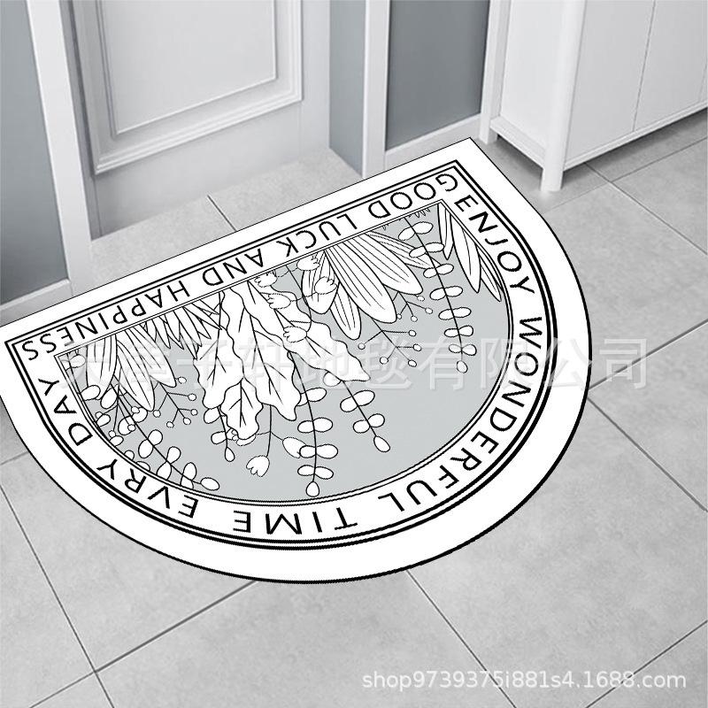 Nordic National Wind Diatom Mud Mat Bathroom Toilet Absorbent Non-slip Dirty and Easy To Clean Porch Mat