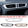 Car ABS Interior Center Middle Conditioning Air AC Vent Outlet Panel Frame Cover Trim Accessories For Honda CR-V CRV 2017 -