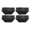 4pcs   Pond Planting Bags Reusable PVC Mesh Water Garden Pond Plant Pot Brthable   Plant Pots for Pond Bog