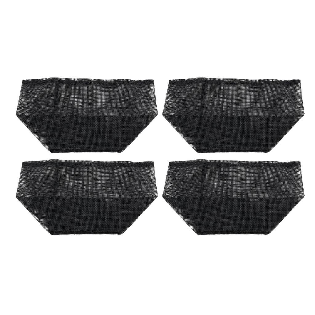 4pcs Pond Planting Bags Reusable PVC Mesh Water Garden Pond Plant Pot Brthable Plant Pots for Pond Bog