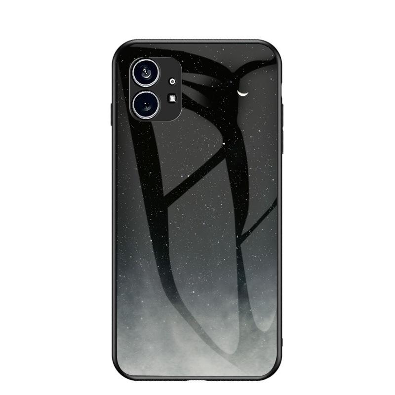 Nothing Phone Starry Sky Glass Case - Soft Edge Protective Cover