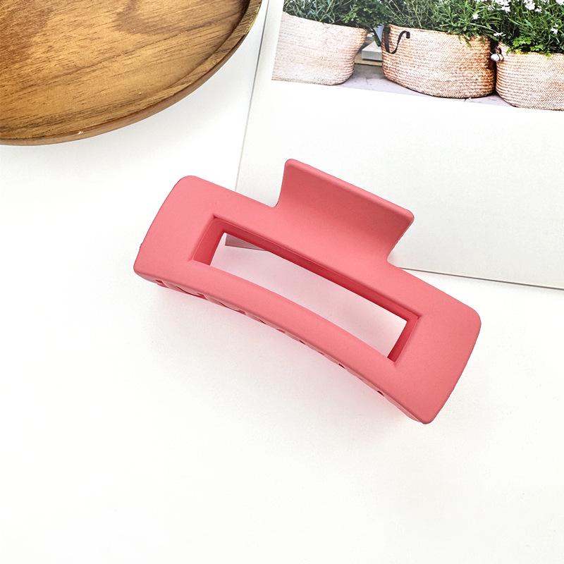 Matte Square Retro Acrylic Hair Claw Clip for Women