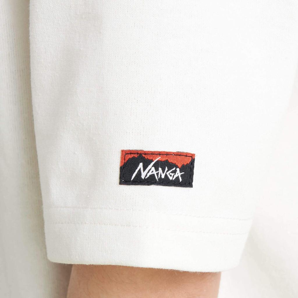 NANGA ECO HYBRID BOX LOGO KIDS TEE Short Sleeve Size 110 NW2411-1S700-A White, Boys' T-Shirt,