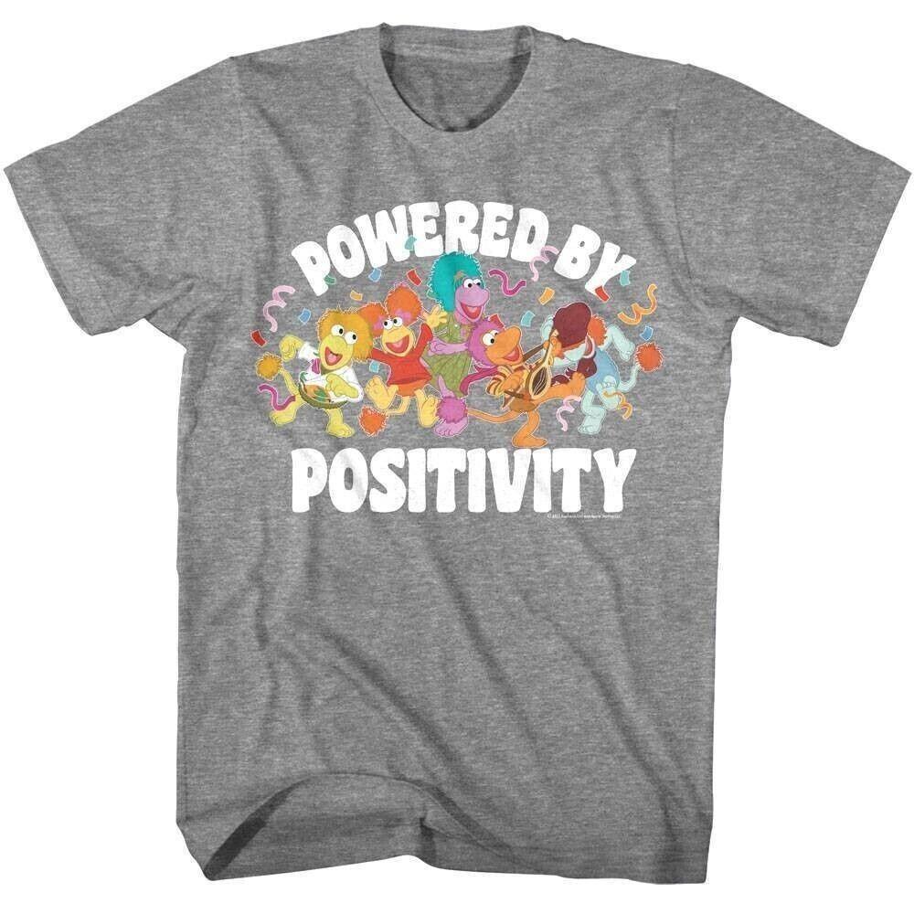 Fraggle Rock Powered by Positivity Men T Shirt S