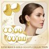 Boucles d'Oreilles en Acier Inoxydable pour Femmes Vintage Luxe Élégant Bijoux en Acier Titane