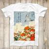 Katsushika Hokusai Cuckoo and Azaleas Painting Design Tee Japan Art, Unisex Shirt