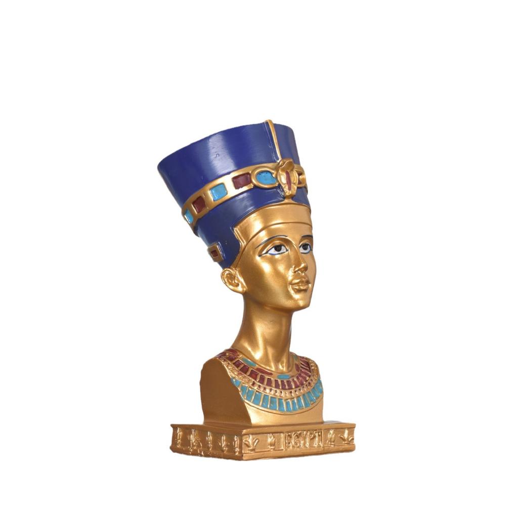 Cleopatra Resin Relief Ornament Naftiti Bust Handicrafts Home Entrance Decoration Travel Souvenir Collectibles