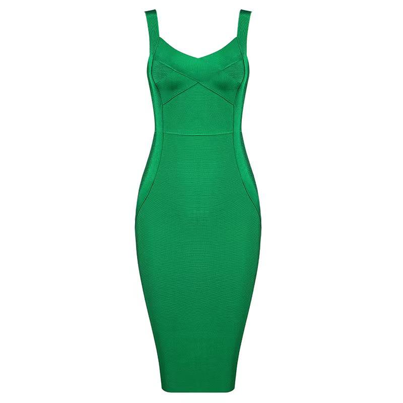 Gold Spaghetti Strap Bodycon Dress, High Waist Evening Wear