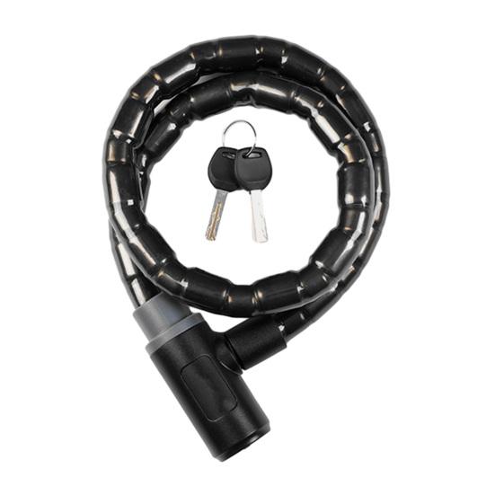 Bicycle Chain Lock with 2 Keys Long Heavy Duty Waterproof Universal MTB Road Mountain Bike Anti-Theft Security