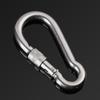 Quick Link 304 Stainless Steel Camping Equipment Safety Hook Lock Ring Carabiner Travel Kit