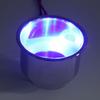 4pcs Blue 8LED Recessed Stainless Steel Cup Drink Holder for Car Marine Boat