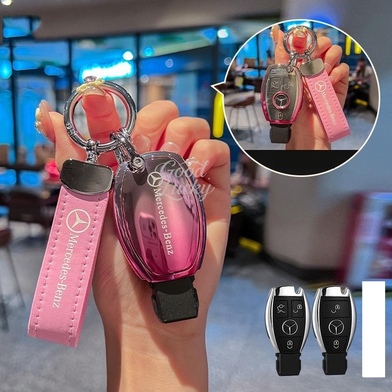 Fashion TPU Car Remote Key Case Shell Keychain For Mercedes Benz A C E S G Class GLC CLE CLA GLB GLS W177 W205 W213 W222 X167AMG QD1