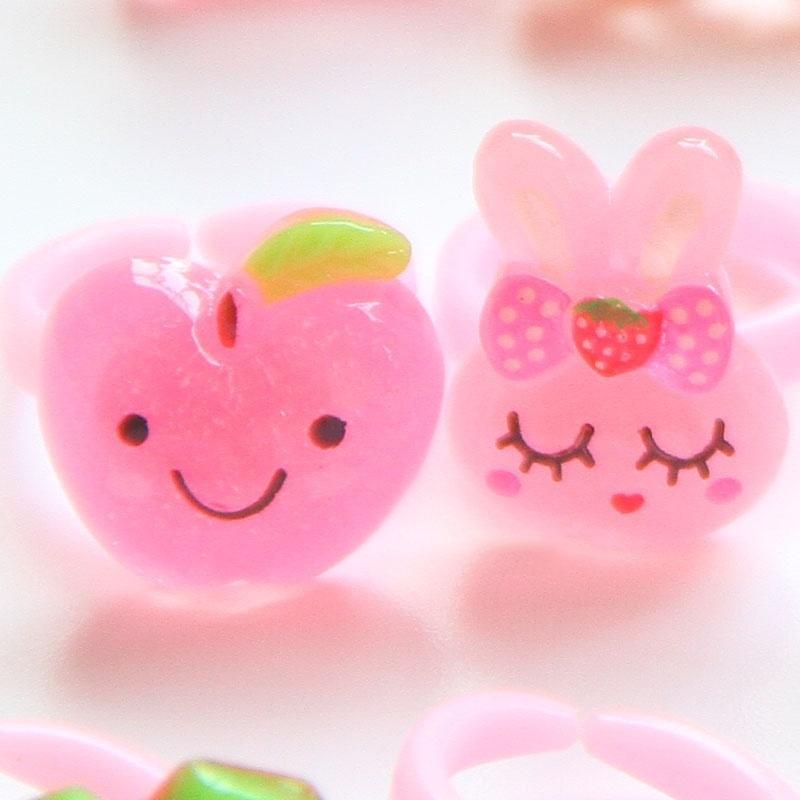 12/24/36 ks Hromady Hromadné Smíšené Plastové Dětské Děti Chlapci Dívky Kreslené Zvíře Květiny Ovoce