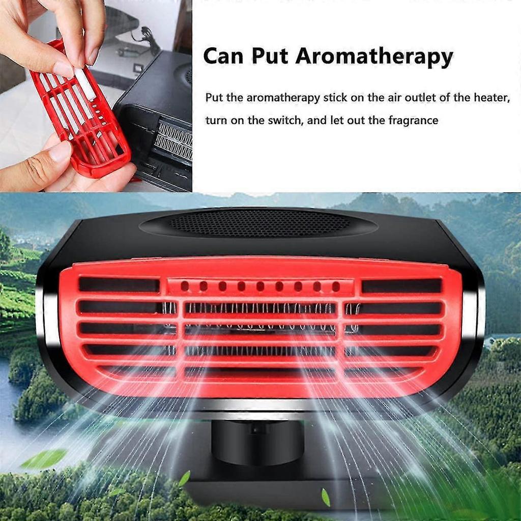 12v Car Heater - 2 In 1 Auto Heater/aromatherapy Purification Car Windscreen Demister Heater