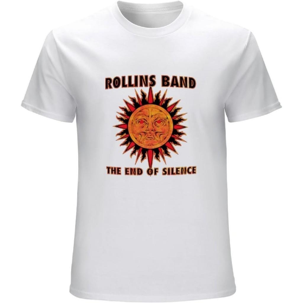 Rollins Band The End of Silence Men T Shirt Men Shirts T Shirts Fashion Casual Tee Tops Short Sleeve T-Shirt White