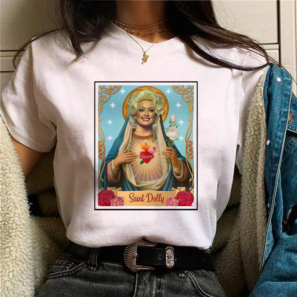 What Would Dolly Do T Shirt WWDD Country Music Legend Women's Crew Neck Short Sleeve Top Dolly Parton T-shirts Harajuku TOP